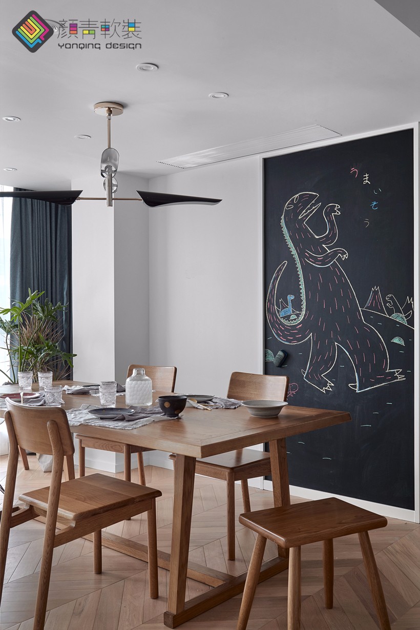 小森林——145㎡混搭风住宅  辰佑设计-颜青软装-10