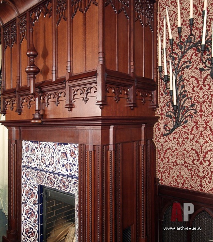 带哥特与东方风格元素的郊外住宅室内设计丨Дьячкова Марина（迪亚奇科娃·玛丽娜）-19