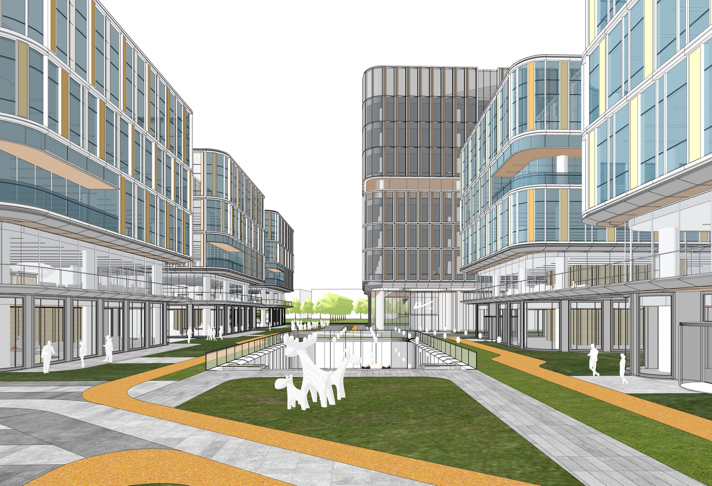 华谊总部办公楼SU模型-1