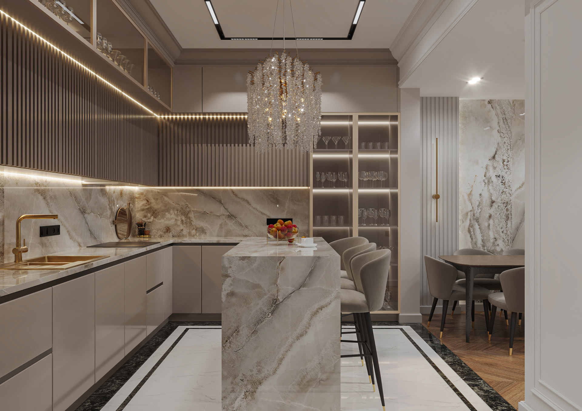 Neoclassic apartment design-15