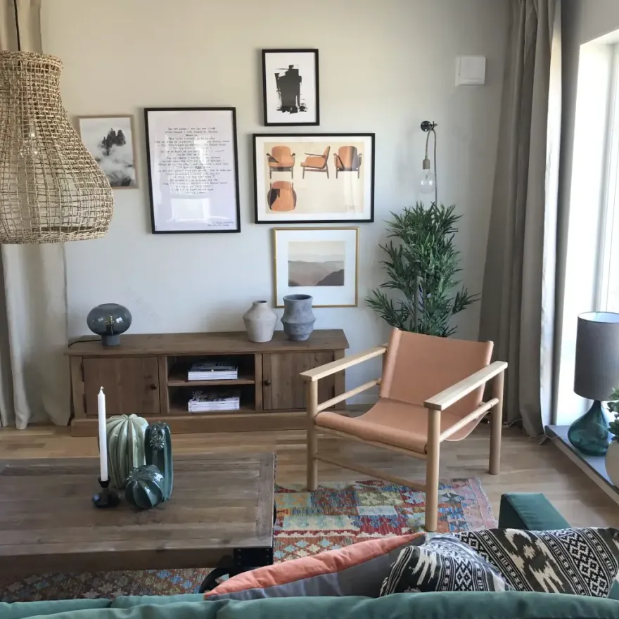 乌普萨拉现代乡村公寓 | M. Perswall 墙纸打造独特氛围-8