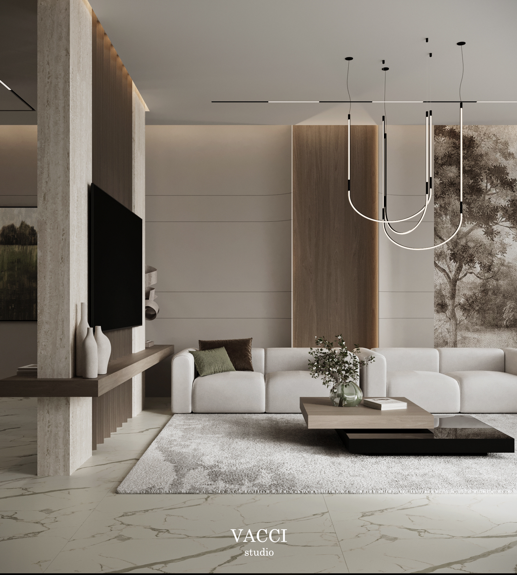 公寓接待大厅丨Vacci Studio-9