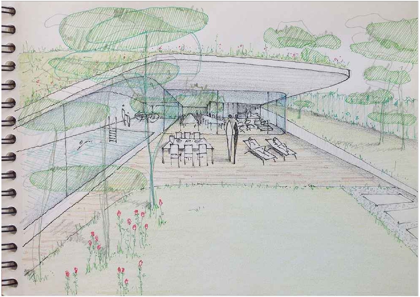 低密度住宅综合体 | 三户家庭共享公园式生活-26