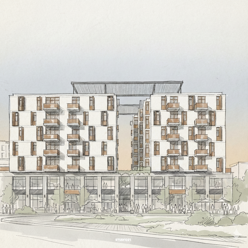 A modern mixed-use residential-9