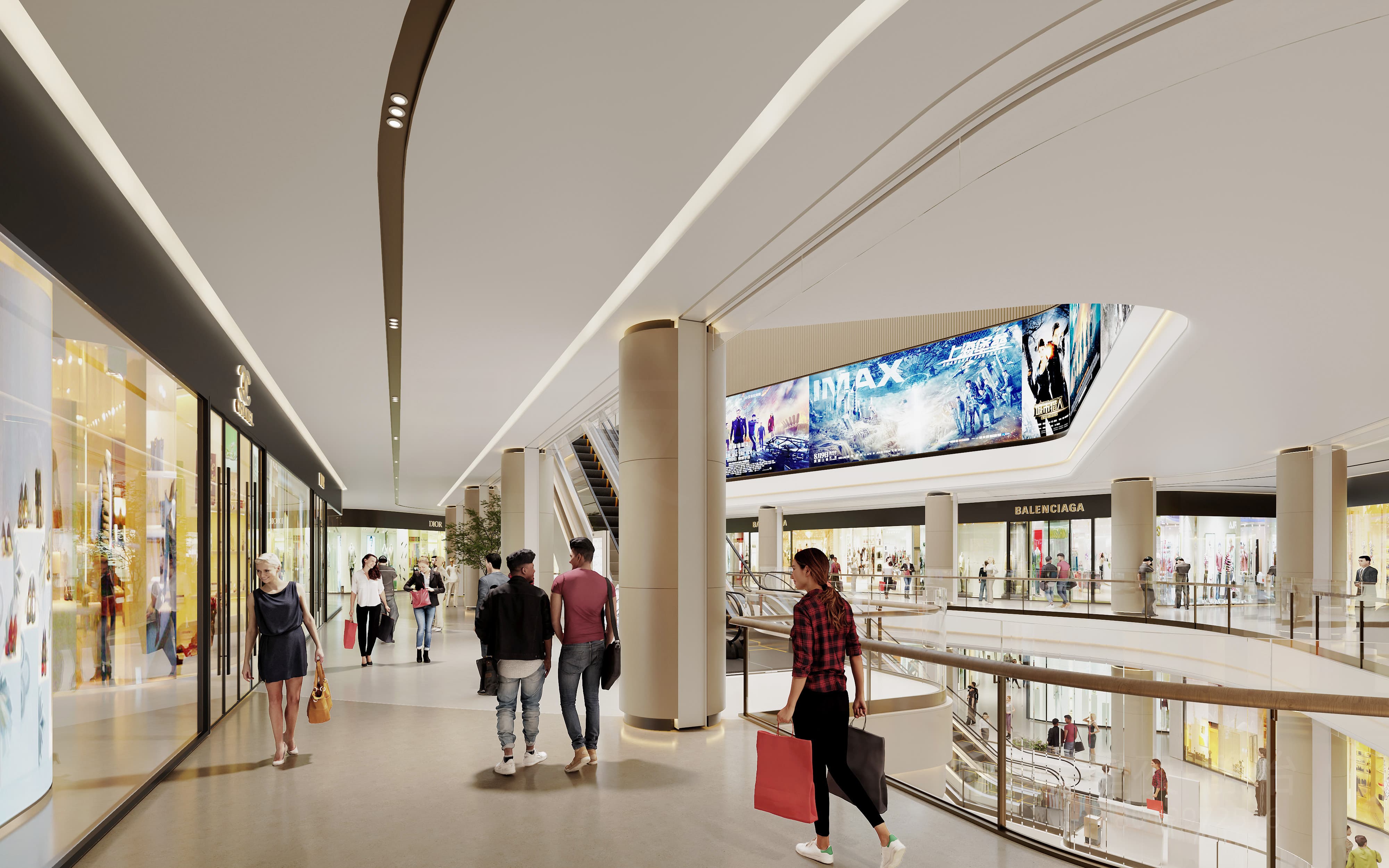 商场购物广场效果案例-1