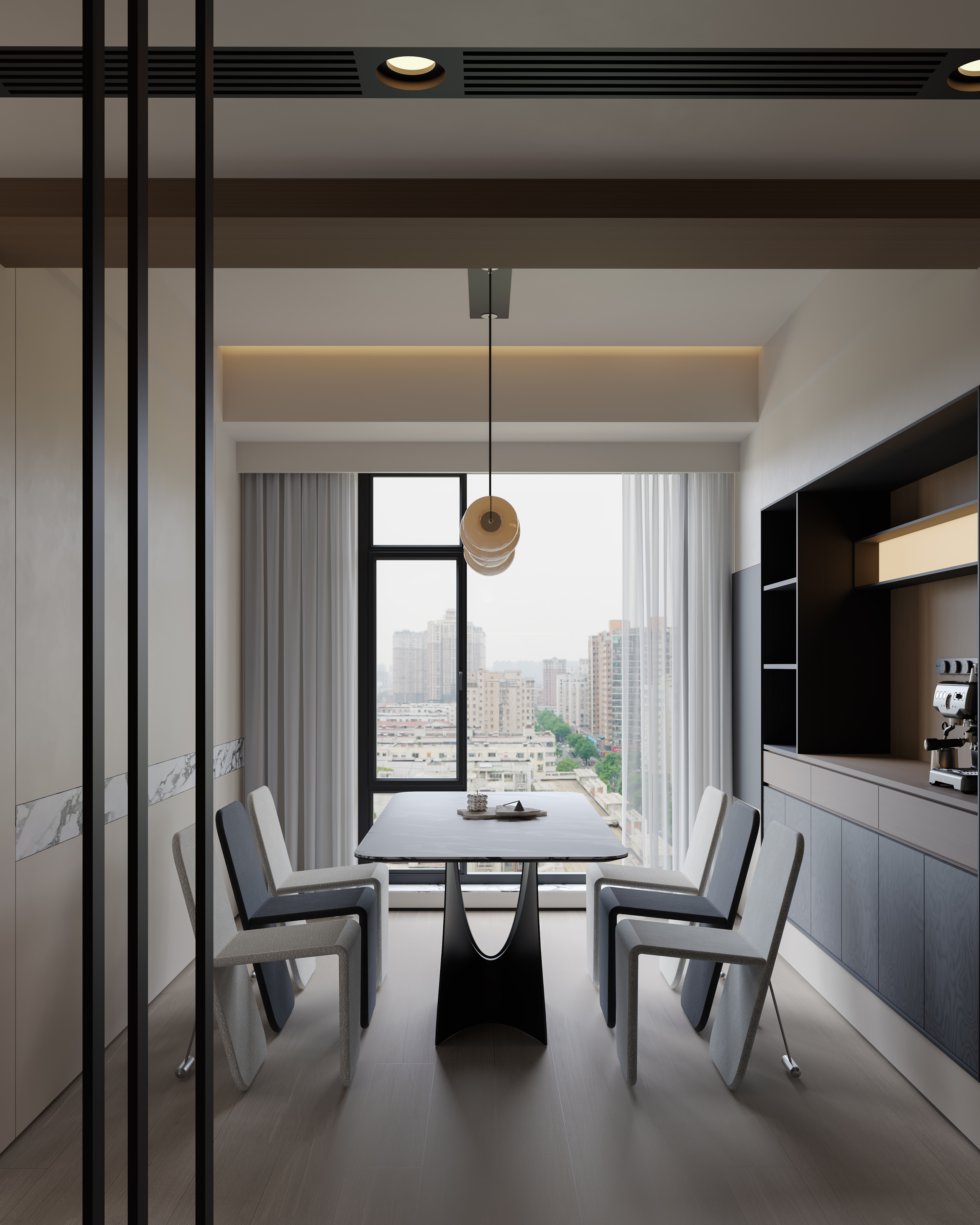 意式大平层  客餐厅-3