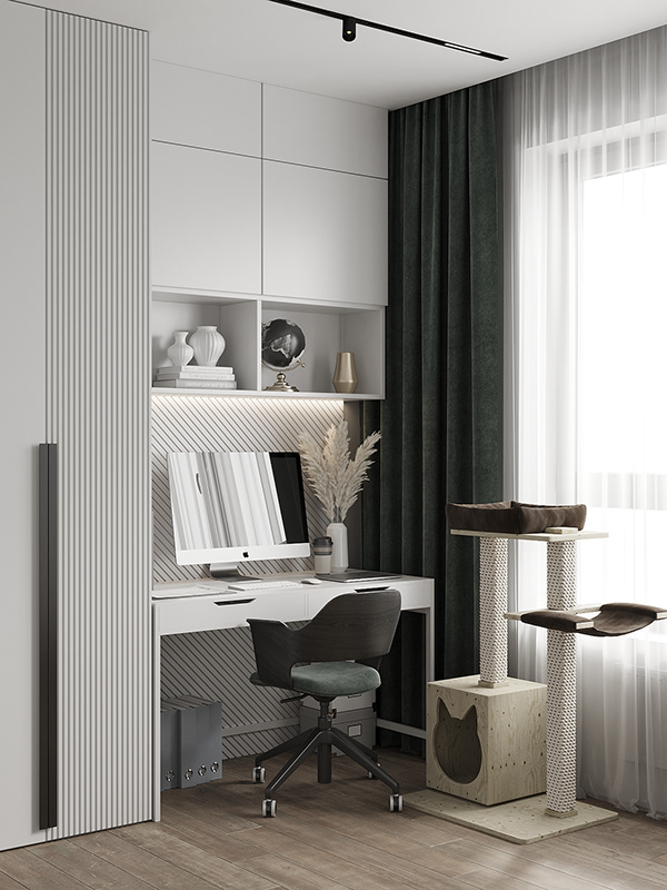 高级灰色系公寓设计 超有范儿！-9