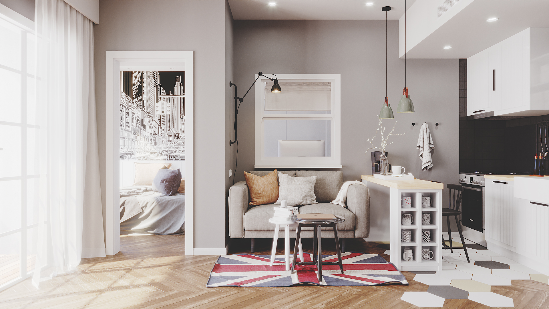 "不利"布局的奇特公寓设计-4