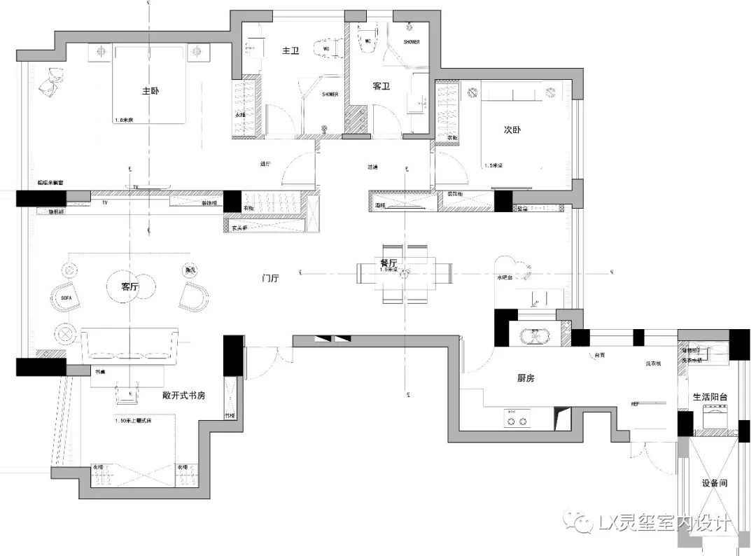 现代简约黑白灰，打造个性家居空间-11