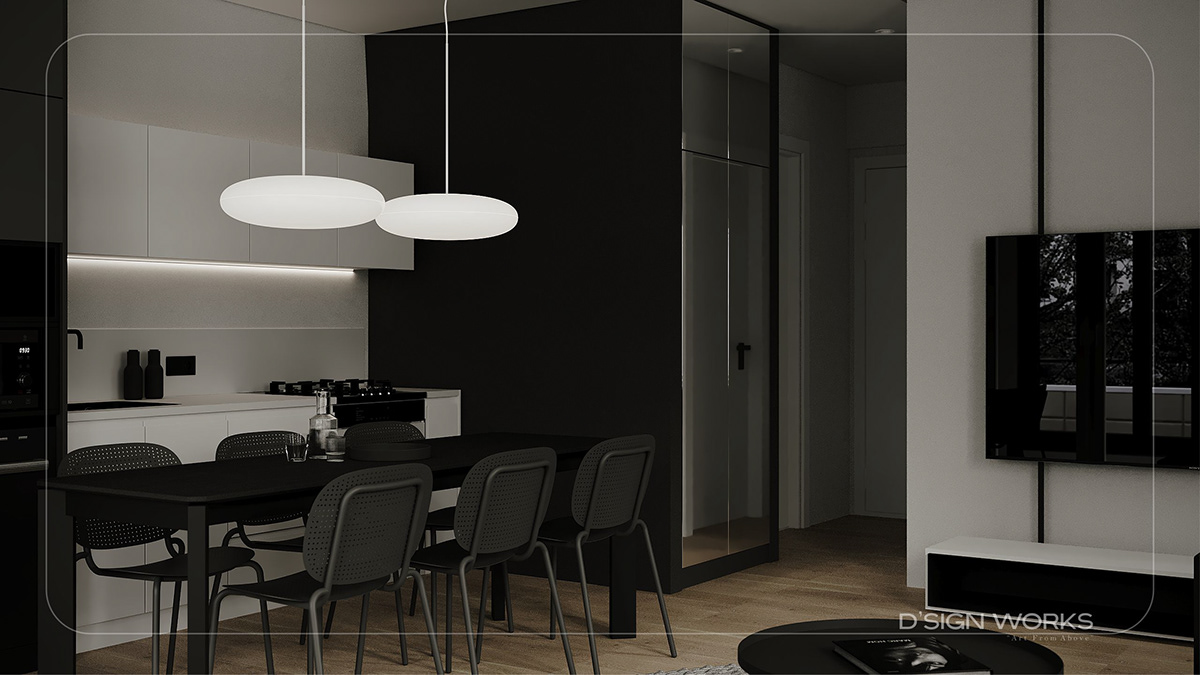 现代简约 绿色点缀空间设计！-7