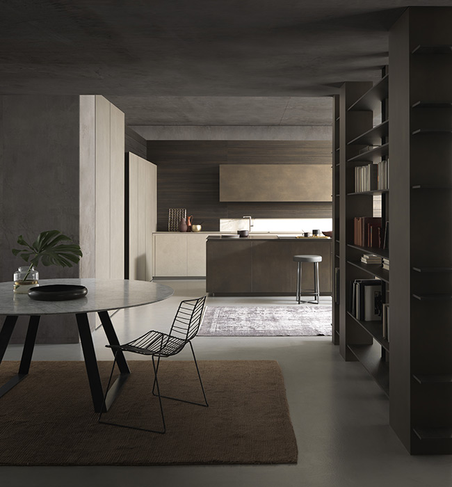 SKILL - минимализм кухни с островом  | Modulnova Cucine-1