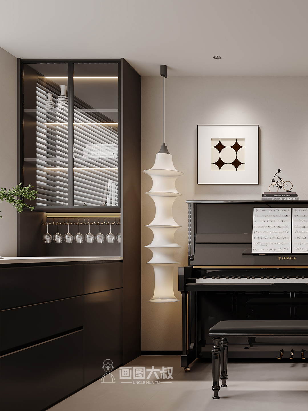 现代黑白灰表现-5