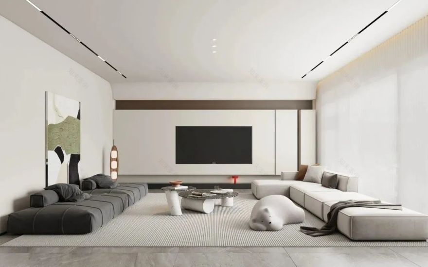 悬浮式电视背景墙设计-36