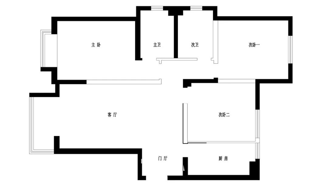 84㎡旧房翻新变 120㎡现代风，峰尚装饰王中英案例赏析-16