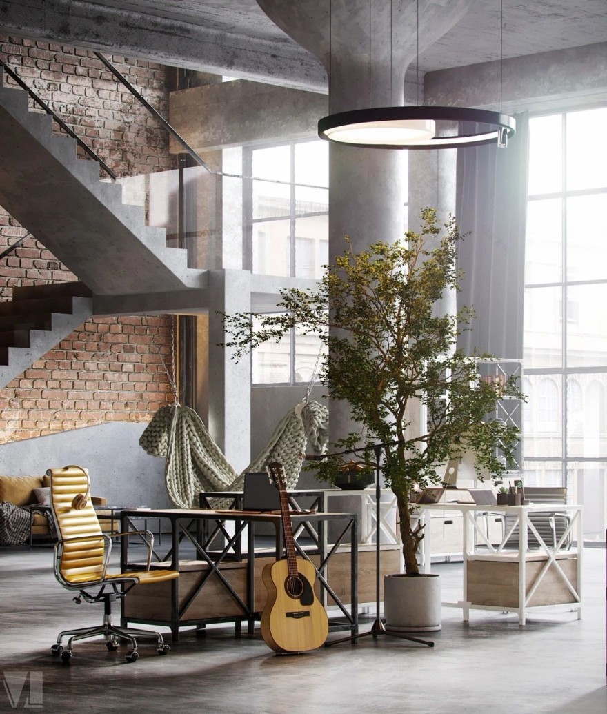 看看这工业风LOFT的效果图丨别拿照片骗我-30