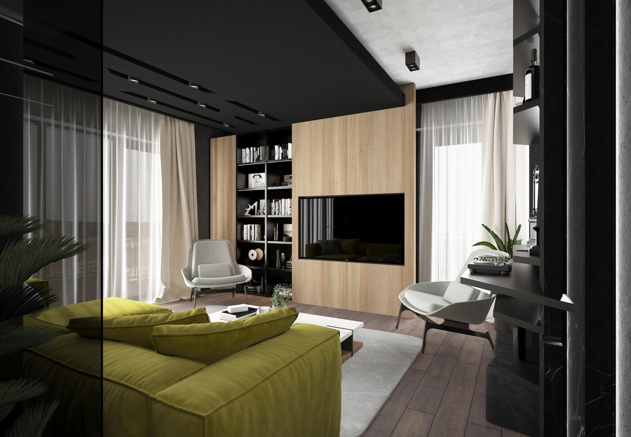 高级黑+亮黄色 沉稳中带有一丝活泼-6