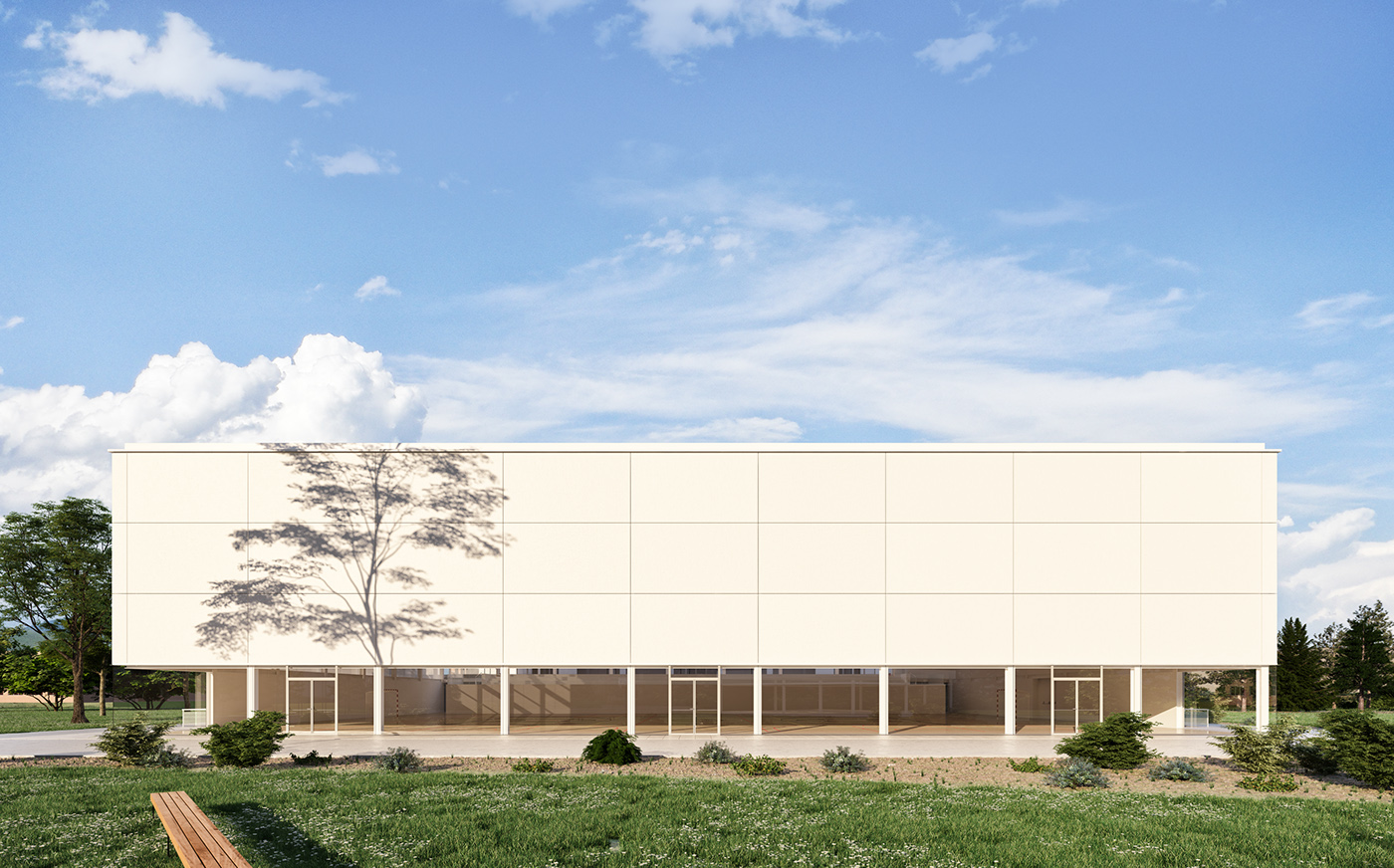 阿尔贝托·坎波·巴耶萨的多功能运动馆设计-1