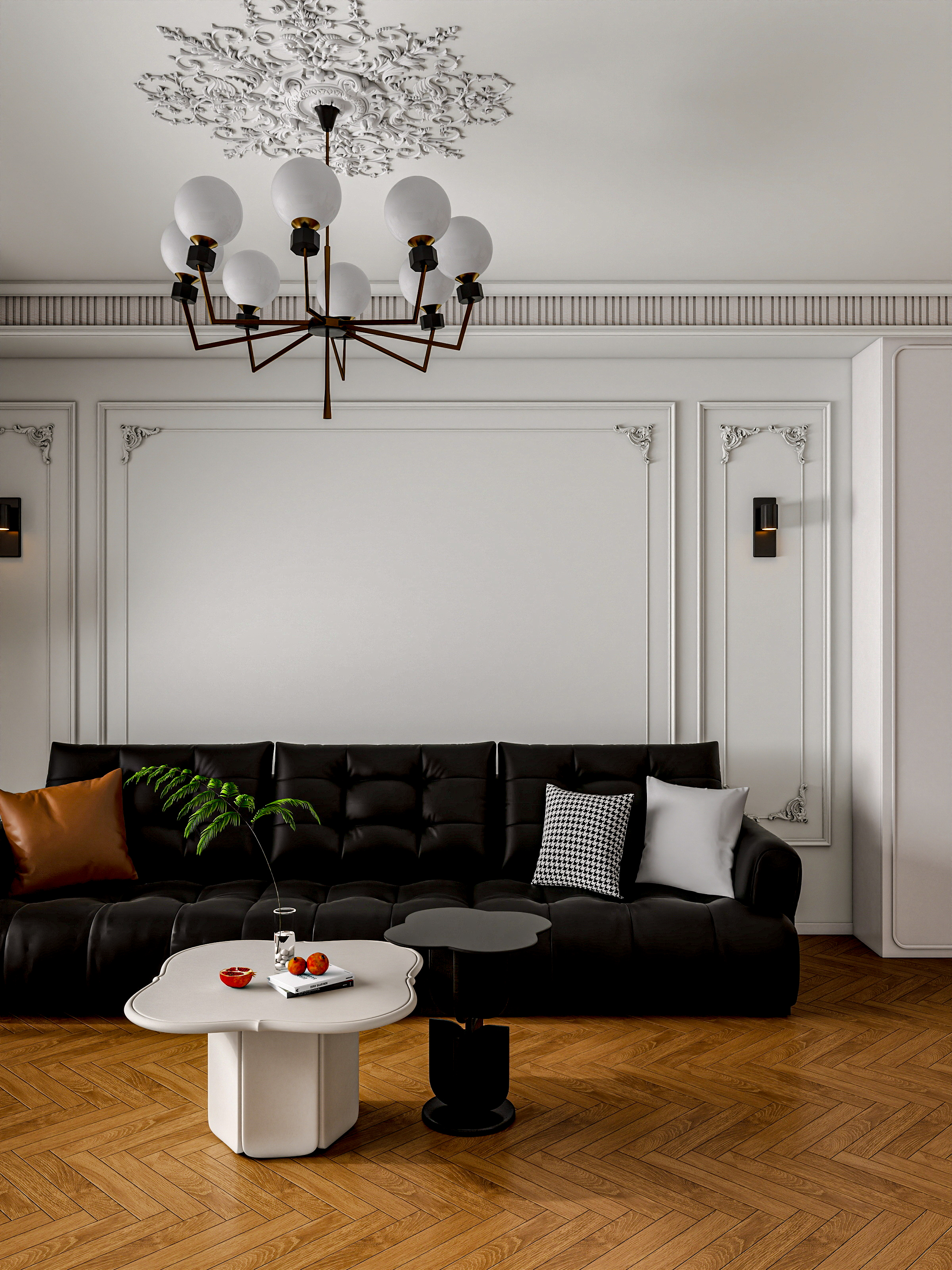 四川成都人居都市阳光（245平方简约法式顶跃六居室）-7