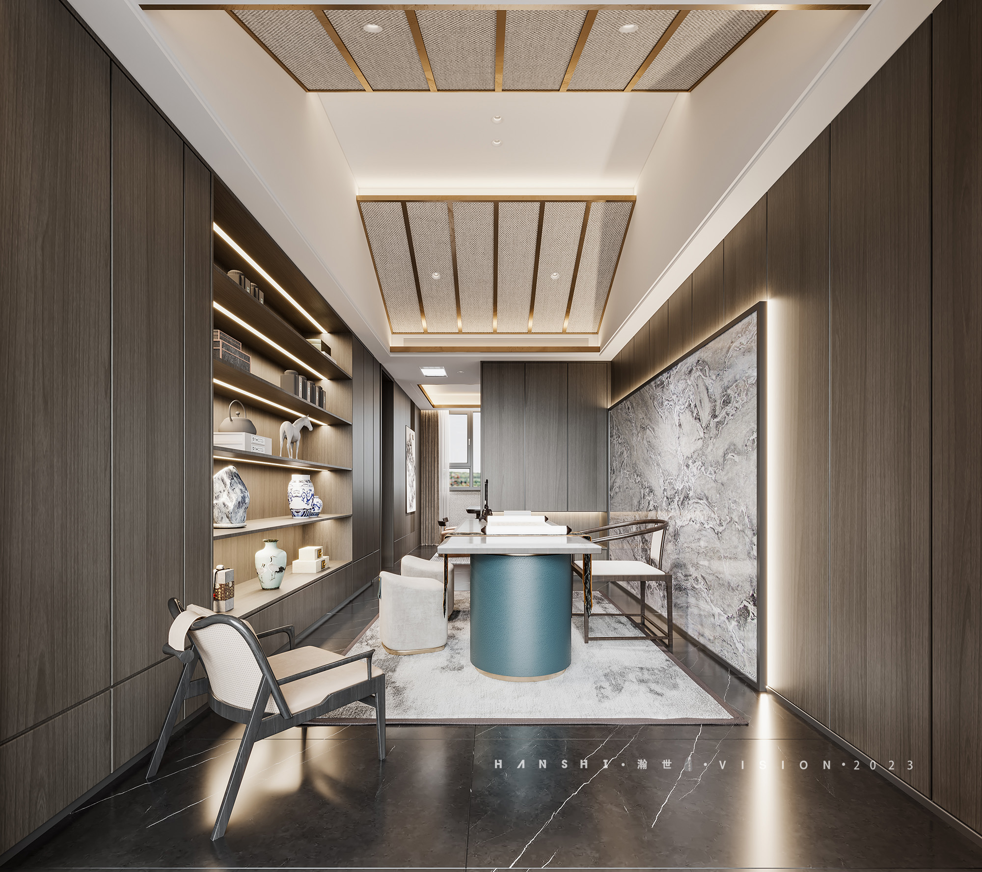 现代新中别墅一瀚世表现-9