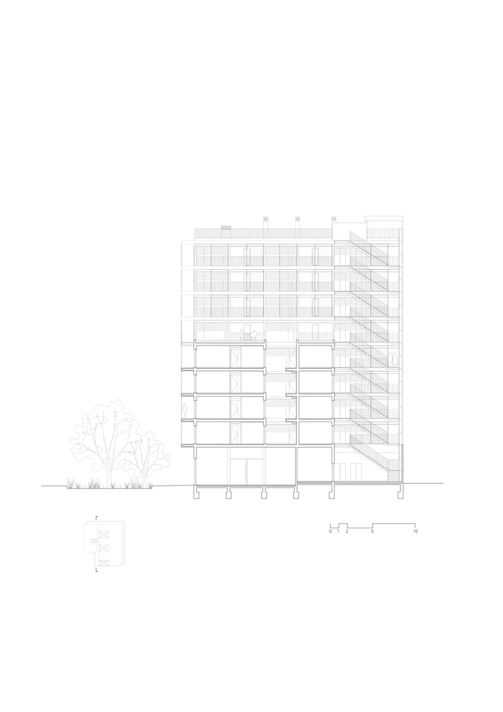 La Chalmeta 32 合作住宅丨西班牙巴塞罗那丨Pau Vidal,Vivas Arquitectos-34