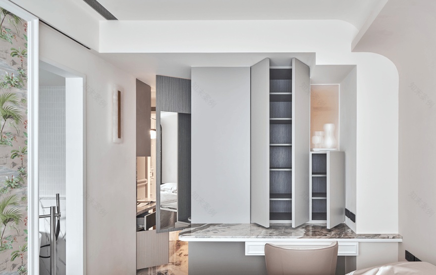 现代法式风格独居女孩的家-36