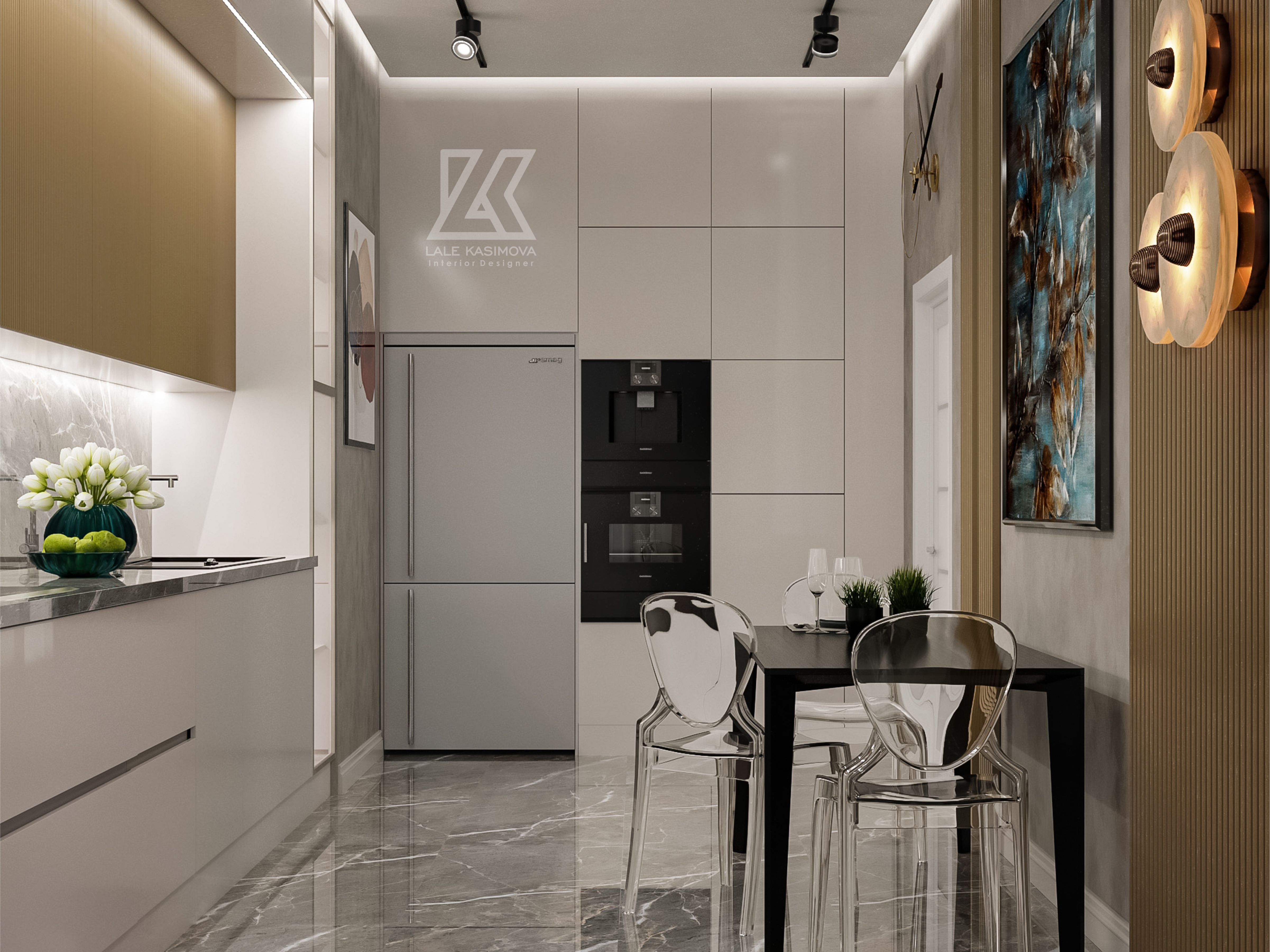 现代风格厨房设计丨Kasimova Lalə-1