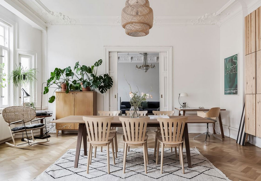 瑞典明亮宽敞公寓，古典与现代完美融合-6