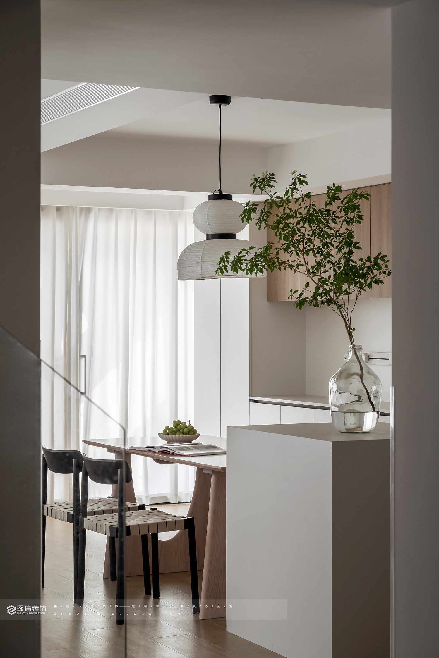 海月平湖现代原木混搭风设计丨中国重庆丨琢信装饰-17