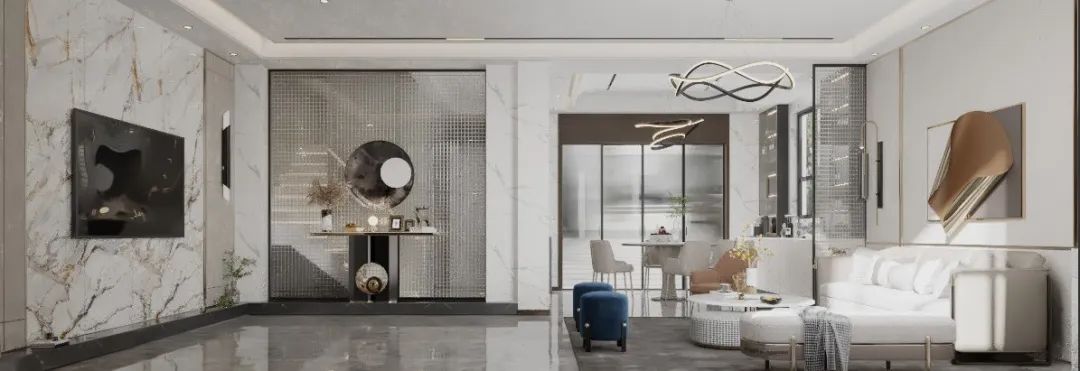 逐光优雅如诗 · 现代轻奢复式住宅设计丨壹号国际设计-61