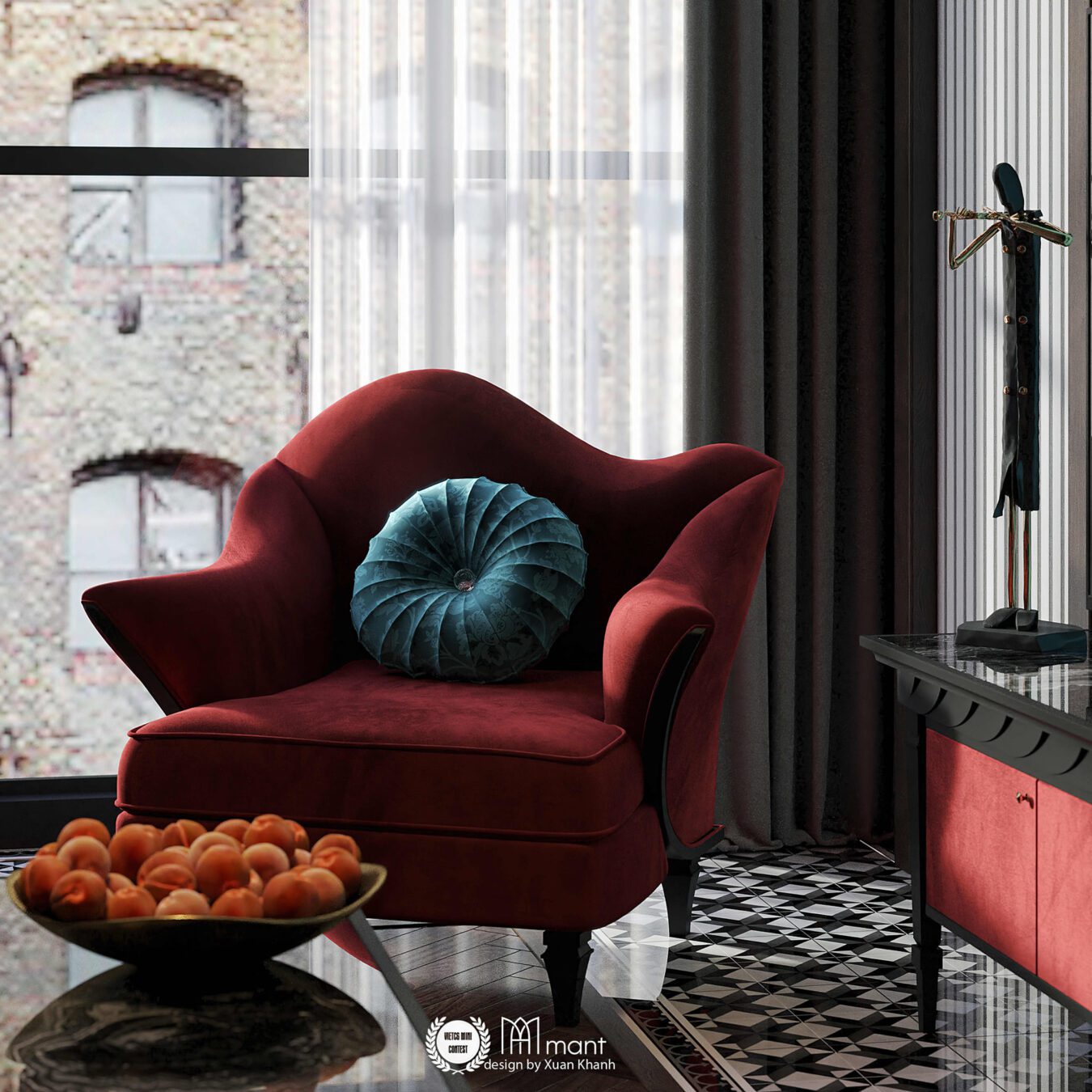 Sketchup客厅室内模型丨Xuan Khanh-2