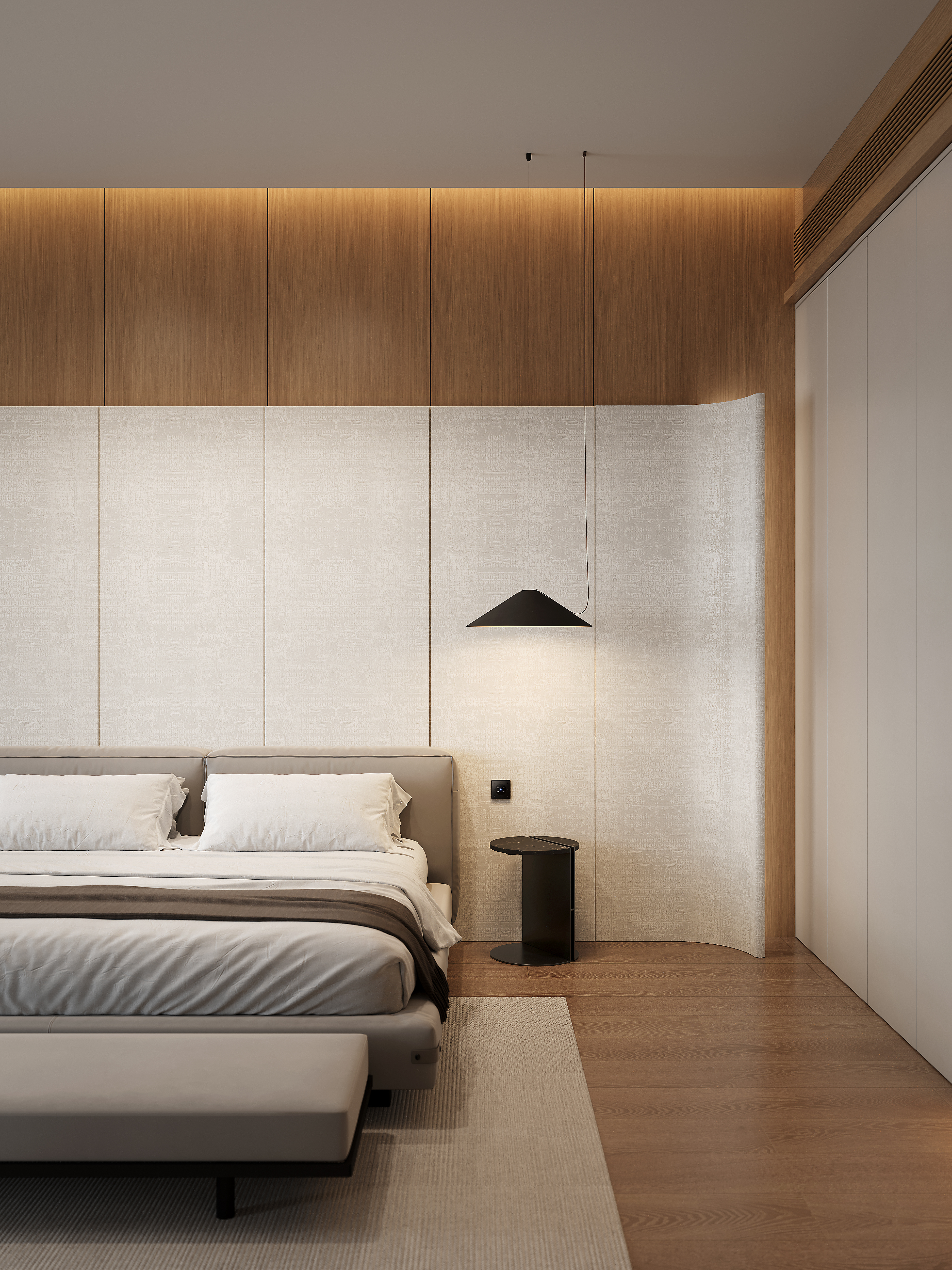 现代卧室&衣帽间-1