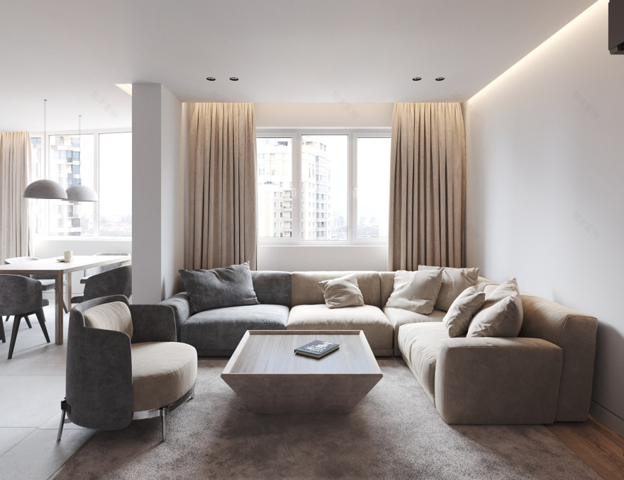 乌克兰99㎡单身男子公寓-0