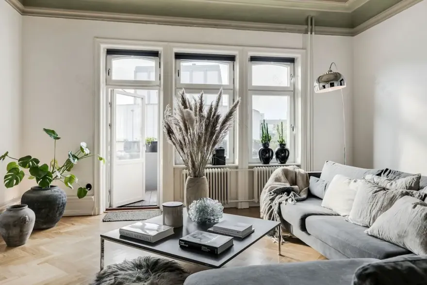 瑞典冬日温馨公寓设计-5