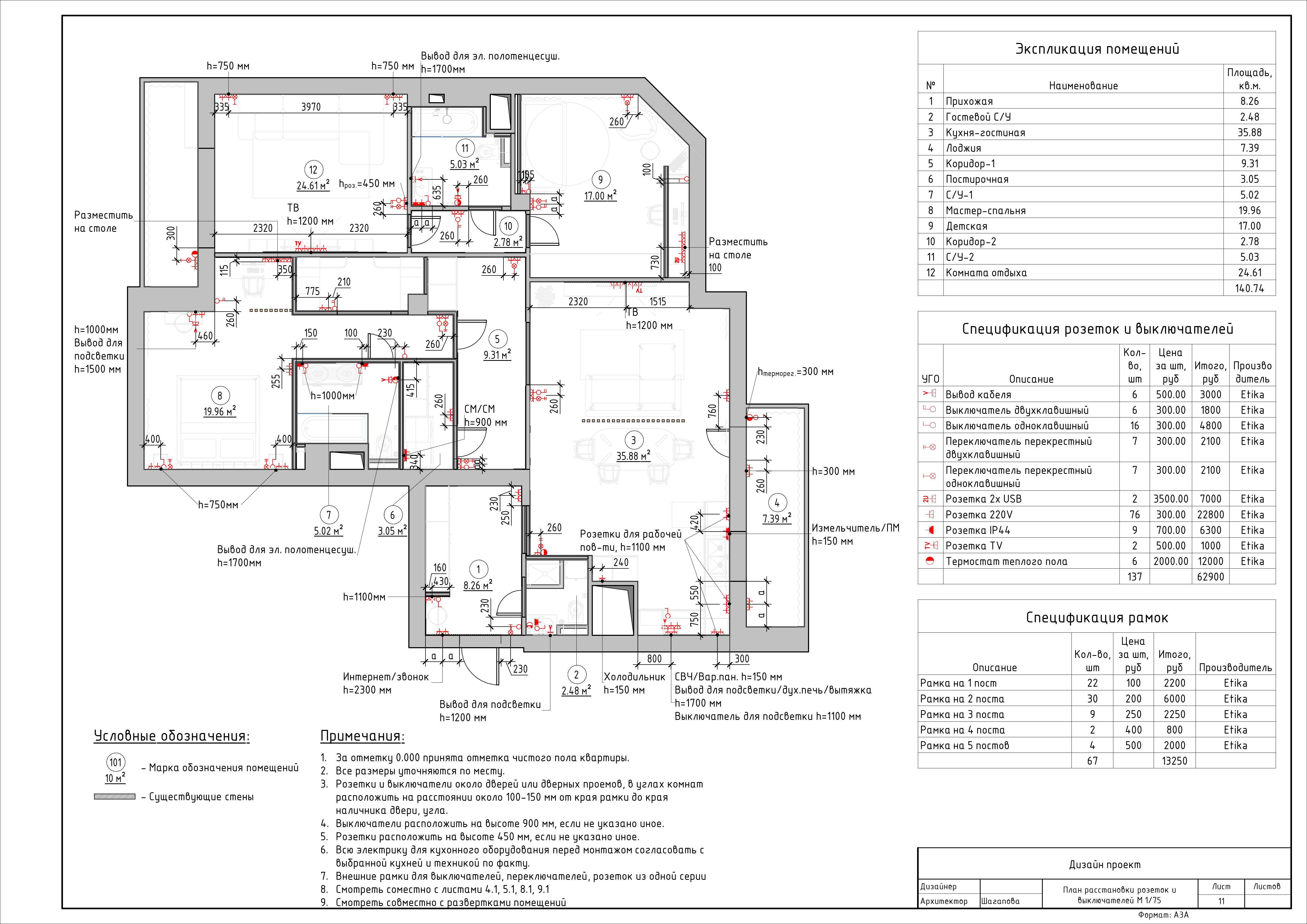 Чертежи для дизайн проекта REVIT-23