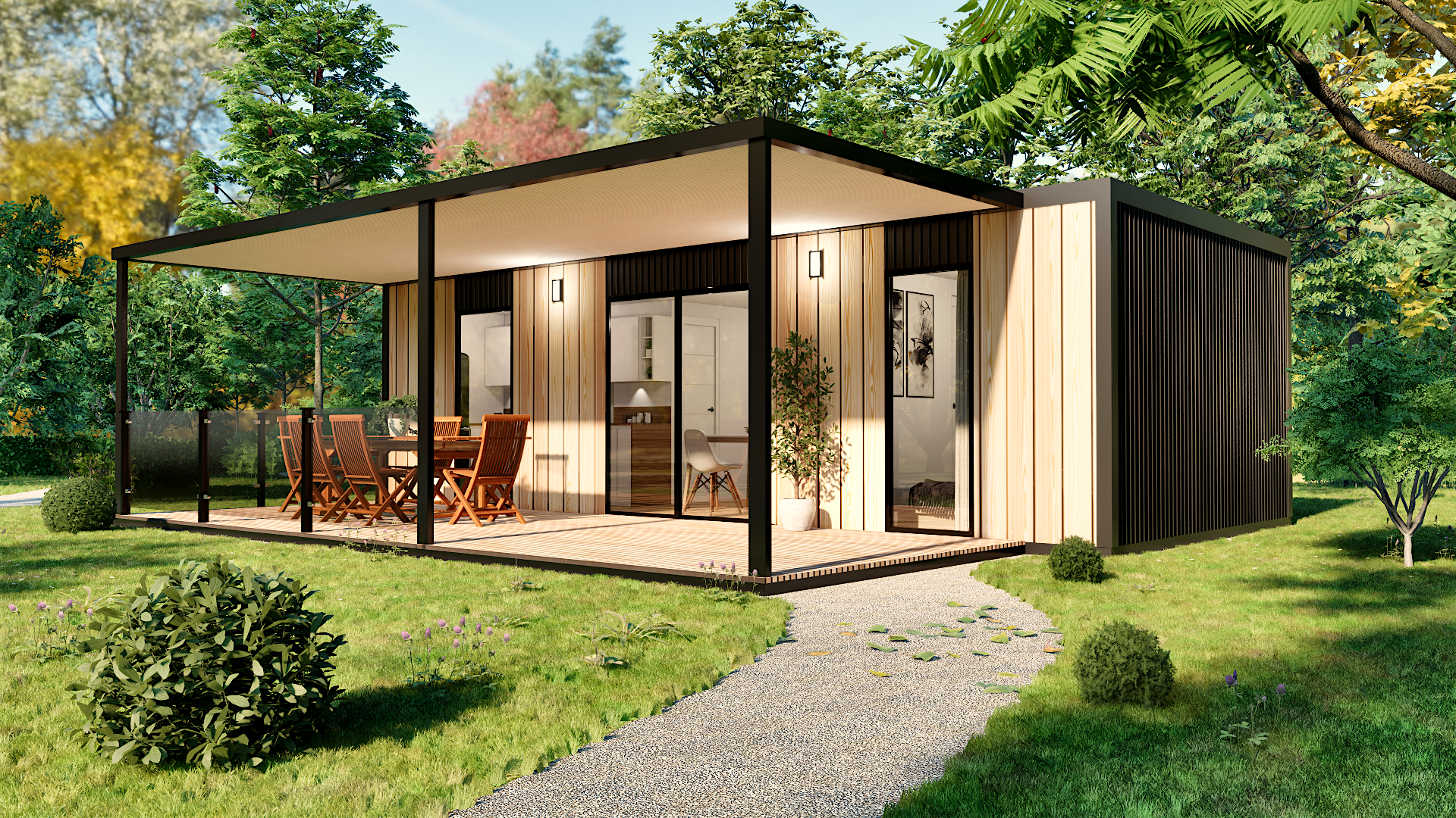 modern mobile home tiny house vacation house on 34m2-16