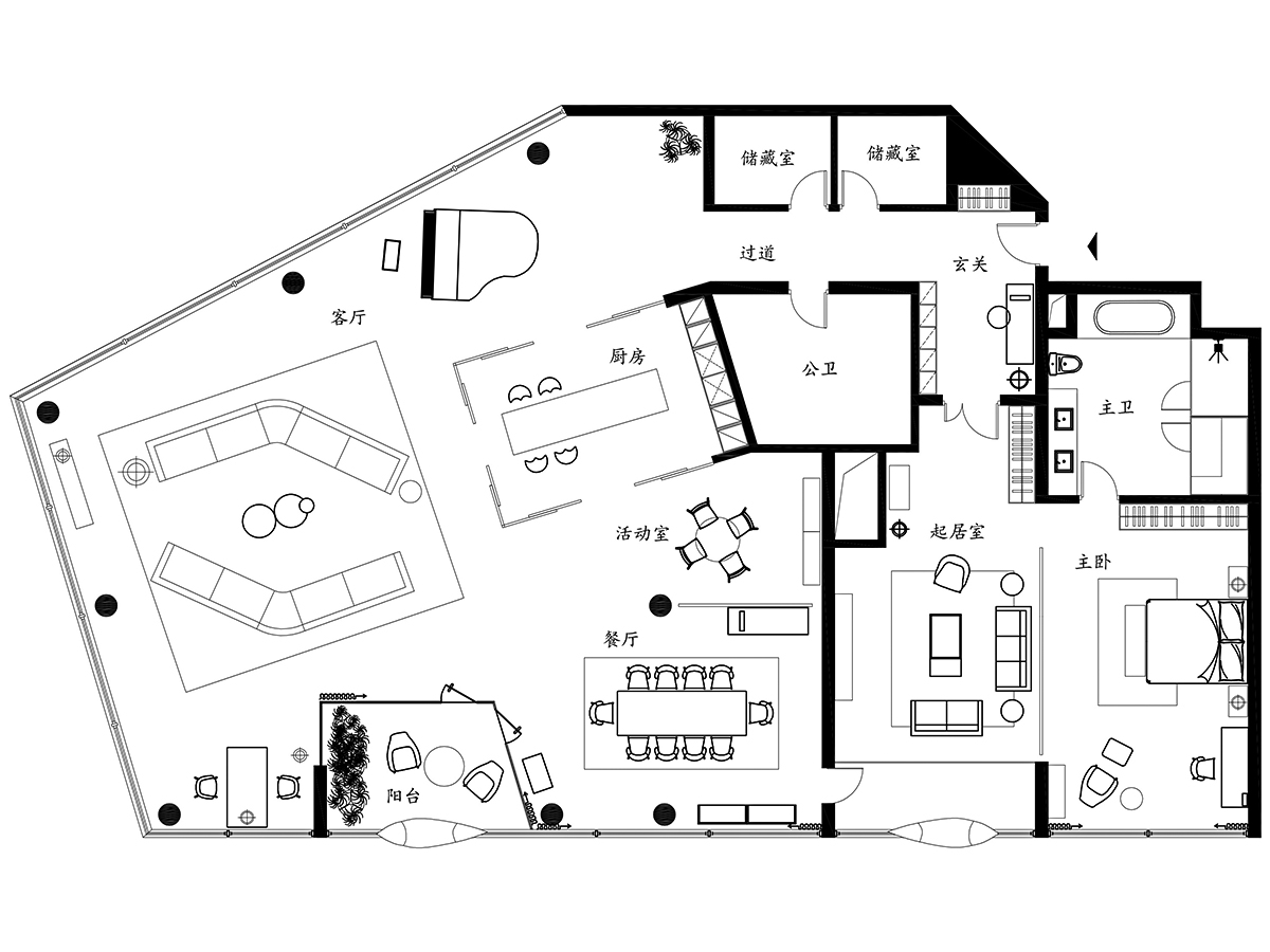 汉堡易北爱乐厅·Petra 家·现代冷色调豪装公寓-3