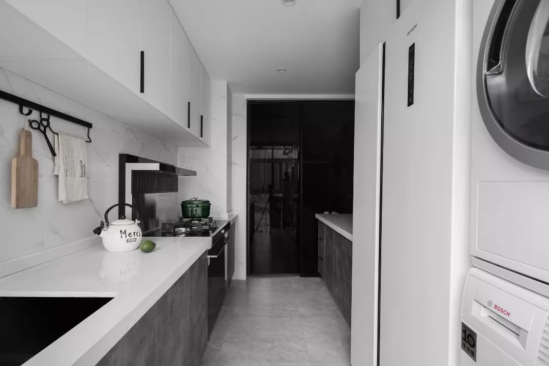 85㎡水电云立方套三双卫,绿色艺术空间的焕新设计-81