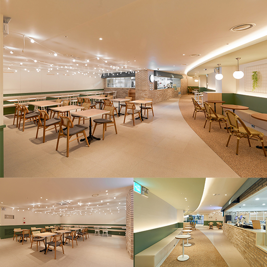 五十大气简洁的绿色餐厅设计-1