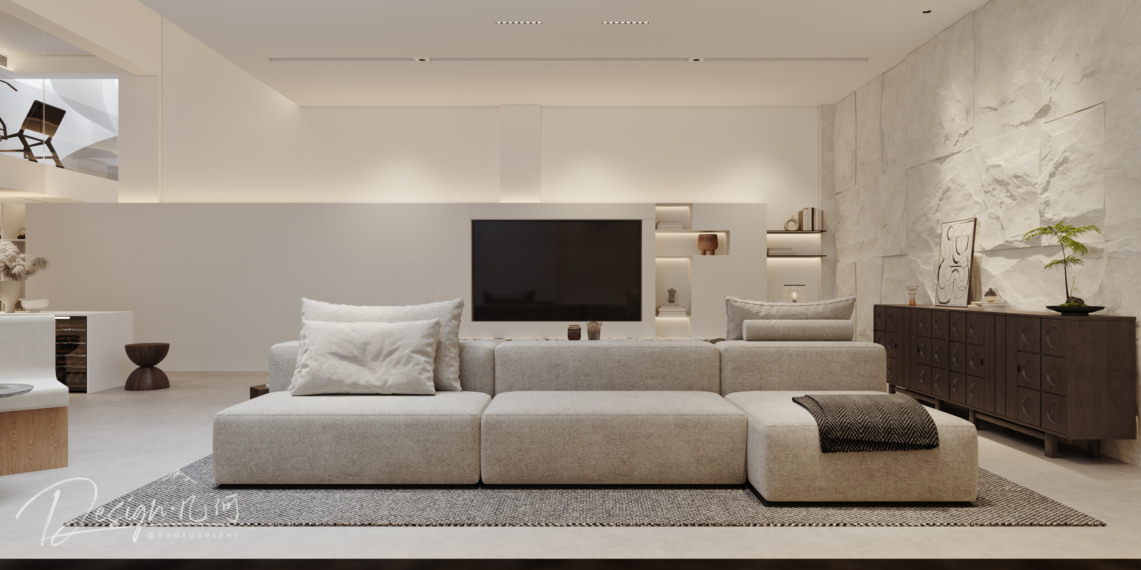 几何空间视觉表现 | 国建翠园现代客餐厅-12