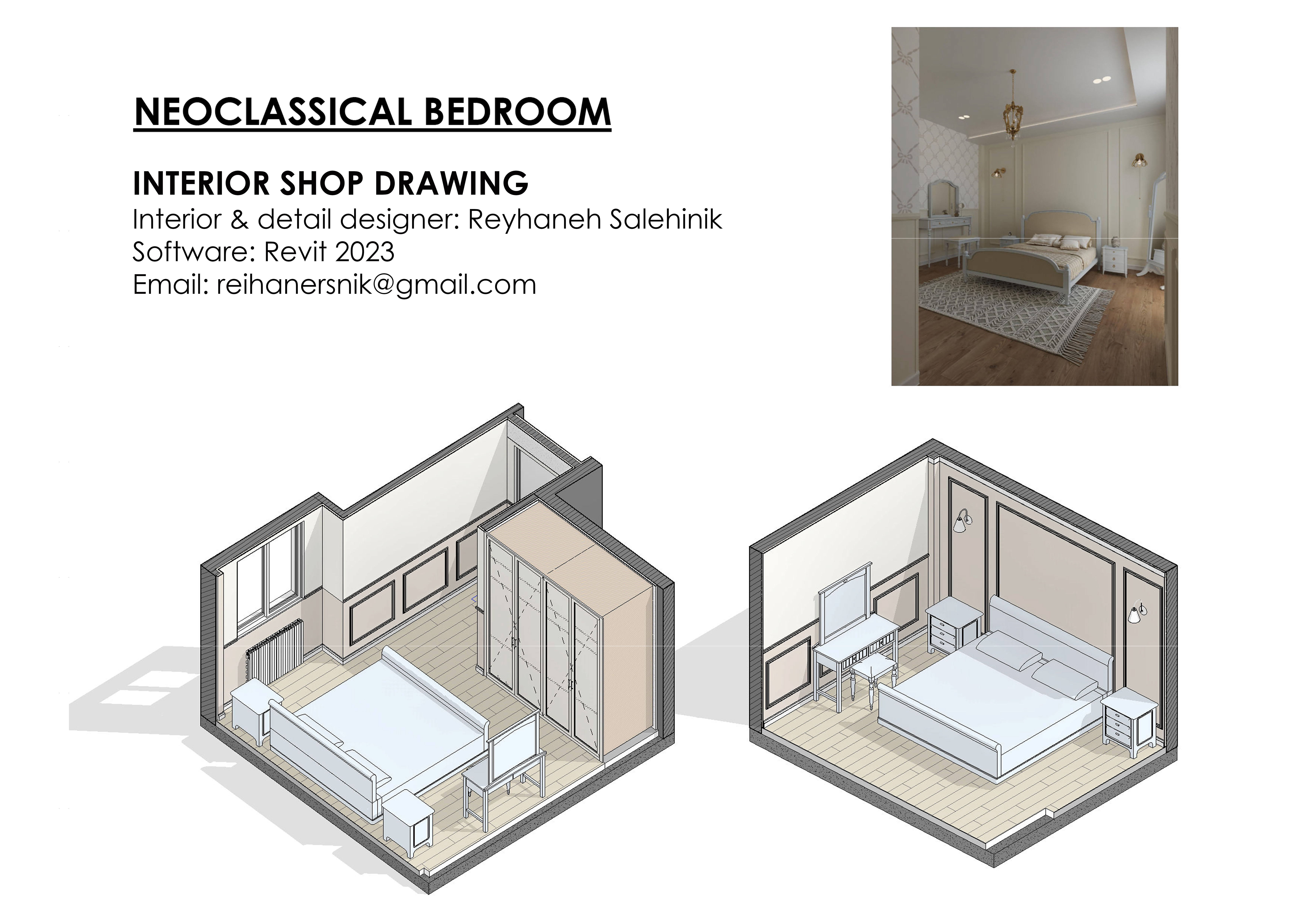 Bedroom Interior Shop Drawings-0