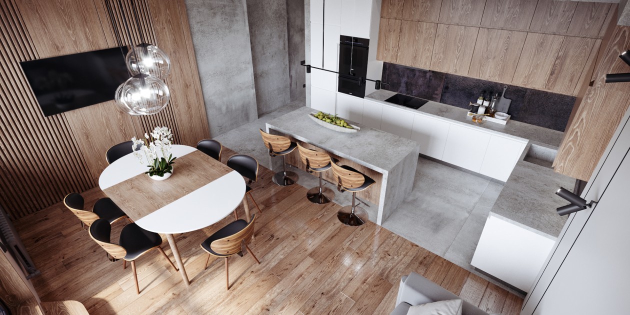 120㎡公寓 舒适温暖有质感的轻工业风 美腻-10