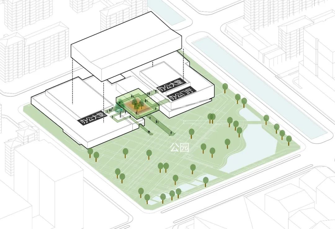 雄安新区零碳建筑实践·电建智汇城办公综合体项目方案设计丨中国河北丨同济大学建筑设计研究院（集团）有限公司建筑设计四院-13