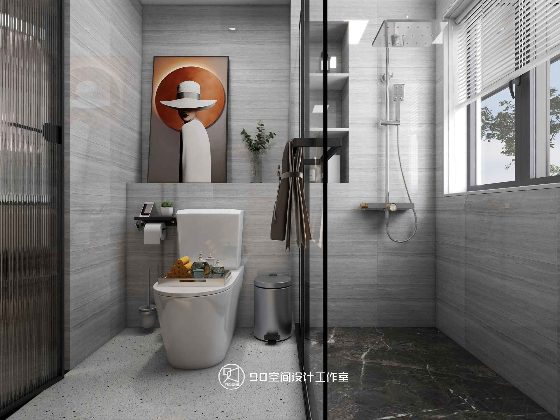 绿意浓情 · 轻奢风格 125 平方 3 室 2 厅 2 卫设计-72