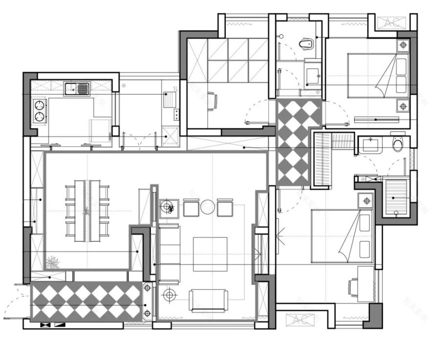 琢信整装新作 | 国奥村三期的简美生活-29