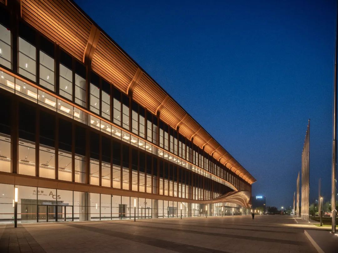 信息的纽带大地的图景|北京新国展二期建筑照明设计-26