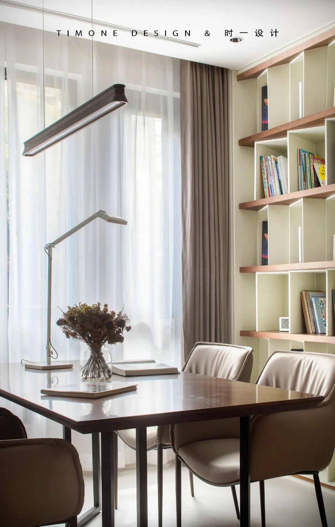 自然温馨六口之家丨中国武汉丨时一设计-58