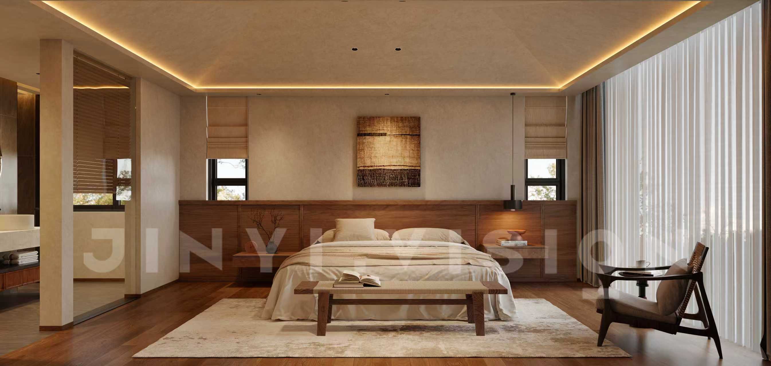 自然肌理｜民宿卧室里的侘寂式温柔-1