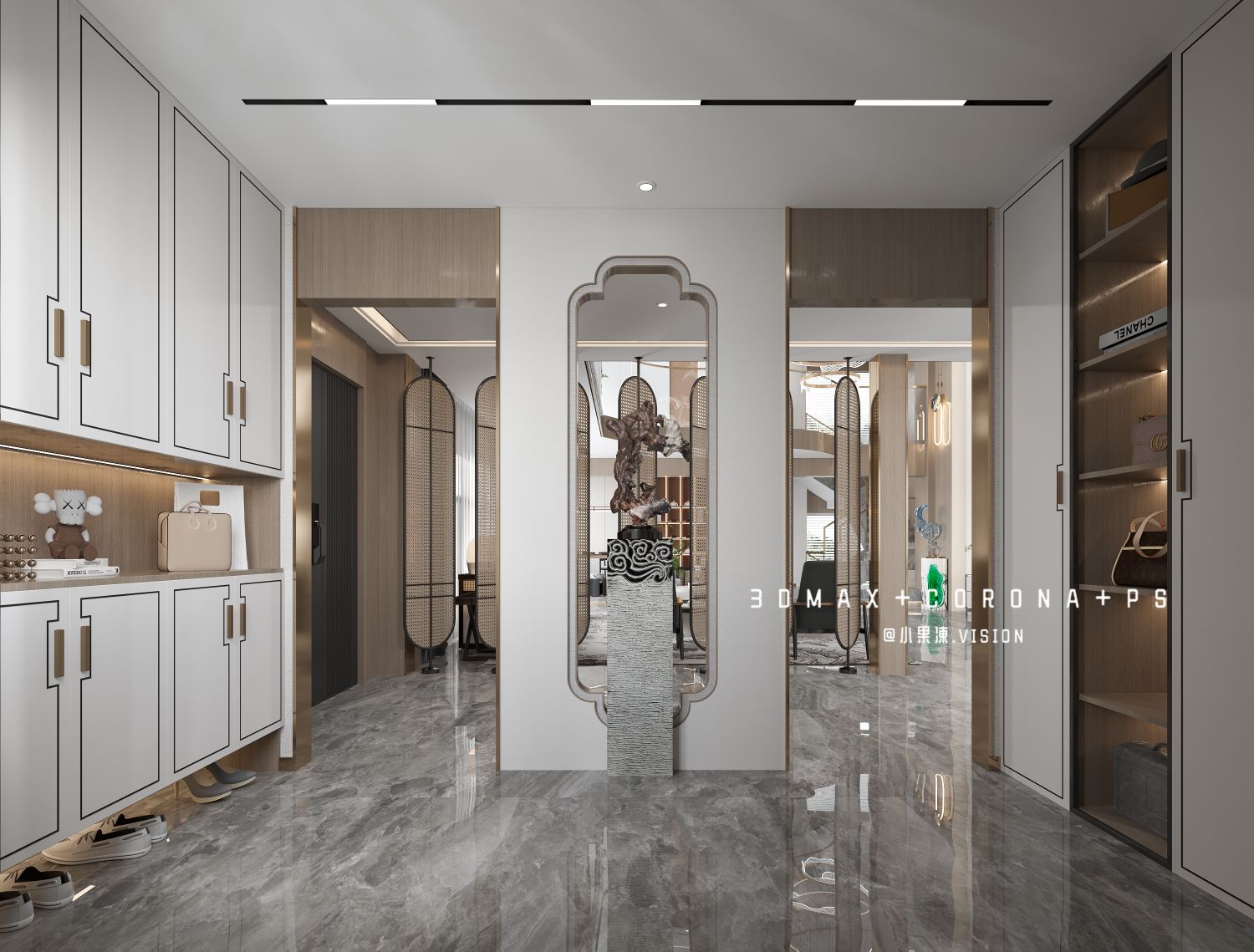 空间渲染—禅意新中式-6