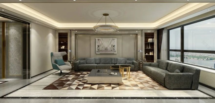 黑白奢华现代家居设计-5