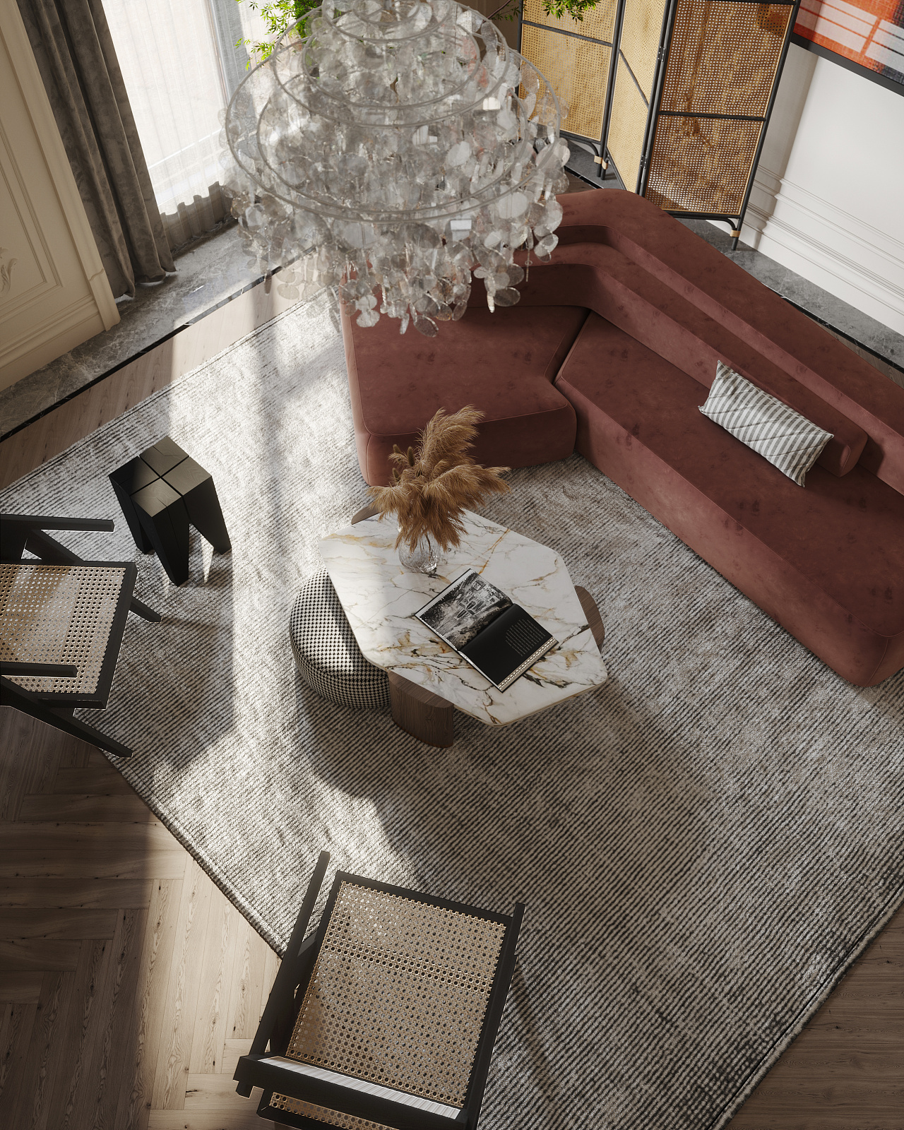 现代法式温柔宅邸-3